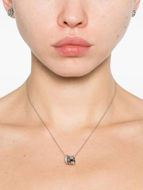 Tory Burch Miller crystal-embellished necklace and earring set - Silver - zdjęcie produktu nr 2