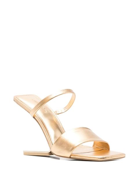 Cult Gaia 80mm leather heeled sandals - Gold