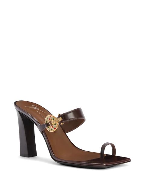 Giuseppe Zanotti Jaylen leather thong sandals - Brown - zdjęcie produktu nr 2