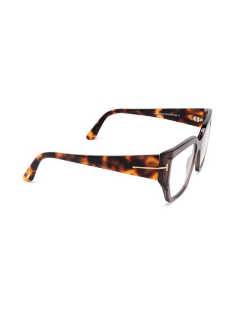 TOM FORD Eyewear oversize frame sunglasses - Brown - zdjęcie produktu nr 2