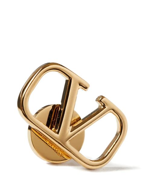 Valentino Garavani VLogo Signature metal earrings. - Gold