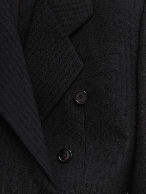 Chloé Spencer striped button blazer - Black