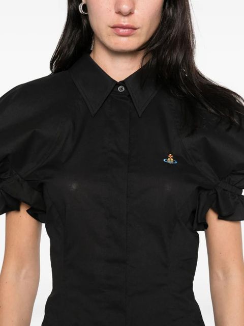 Vivienne Westwood Gexy puff-sleeve button shirt - Black