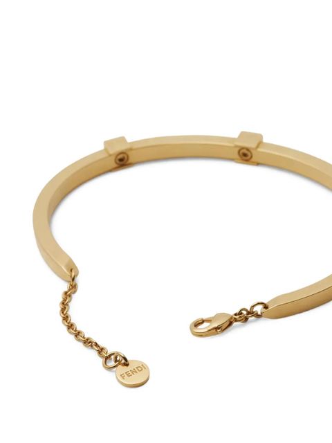 FENDI Forever logo rigid bracelet - Gold - zdjęcie produktu nr 2