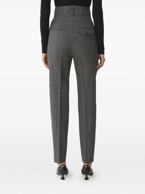 Lanvin high-waisted checked trousers - Grey - zdjęcie produktu nr 2