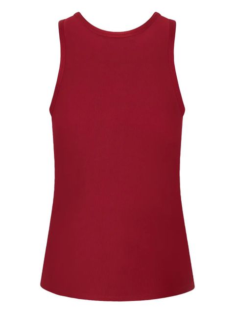 Rabanne ruched sleeveless top - Red