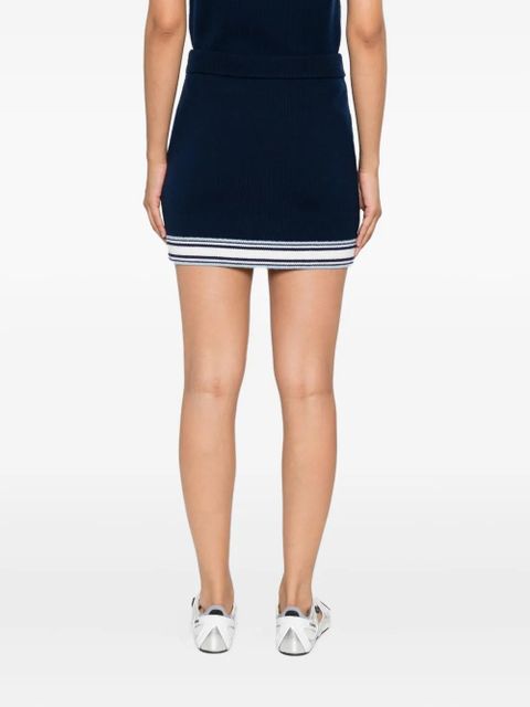 Casablanca striped tennis skirt - Blue