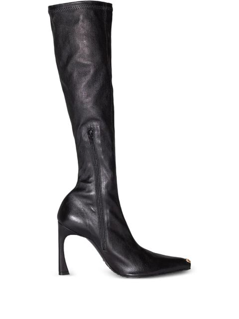 Marine Serre knee high heeled boots - Black - zdjęcie produktu nr 1