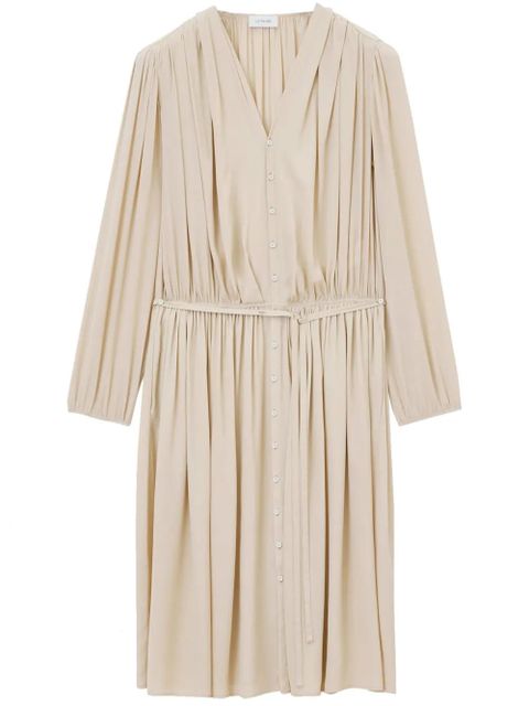 LEMAIRE fully-pleated midi dress - Neutrals - zdjęcie produktu nr 1