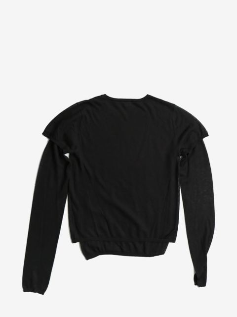 TOTEME layered fine-knit jumper - Black - zdjęcie produktu nr 2