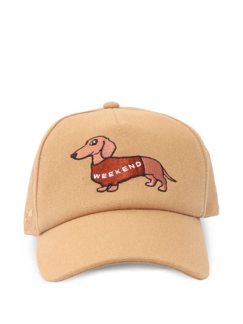 Weekend Max Mara dog embroidered hat - Brown - zdjęcie produktu nr 1