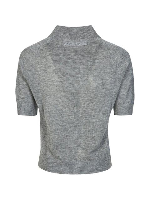 Victoria Beckham button polo top - Grey - zdjęcie produktu nr 2