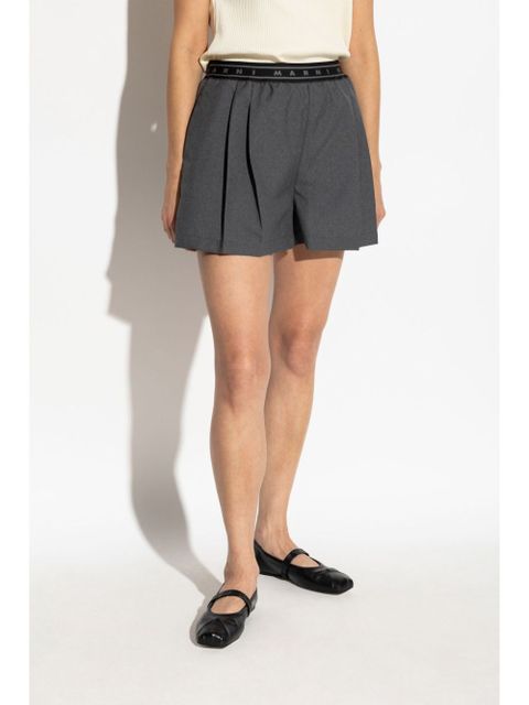 Marni pleated shorts - Grey - zdjęcie produktu nr 2