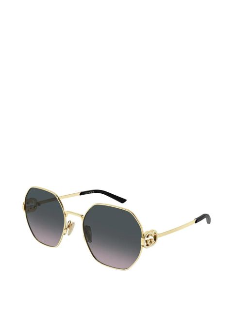 Gucci Eyewear logo-detail sunglasses - Gold - zdjęcie produktu nr 2