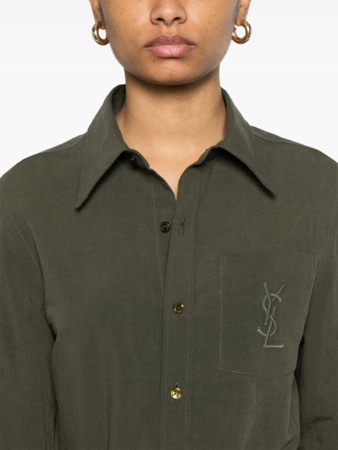 Saint Laurent Cassandre shirt - Green