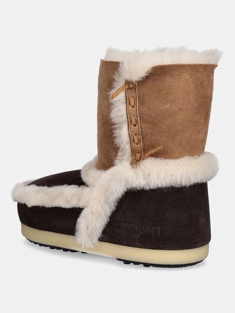 Moon Boot śniegowce zamszowe MB EVX PATCH kolor brązowy 80D1470060 MM05 - zdjęcie produktu nr 2
