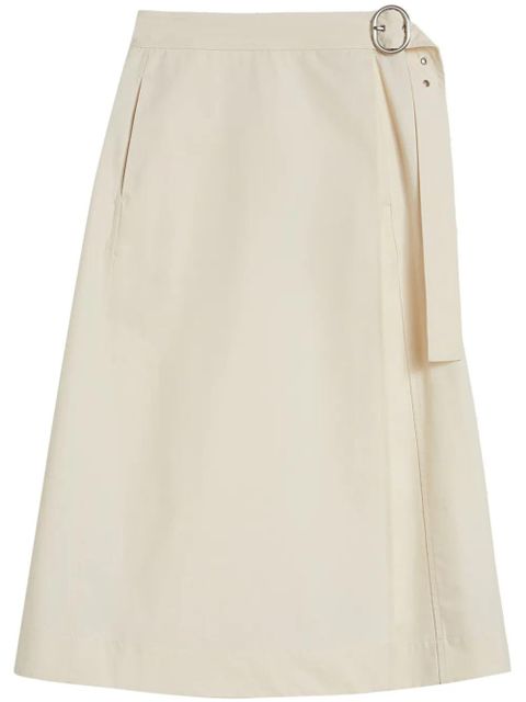 Jil Sander A-line buckled midi skirt - Neutrals - zdjęcie produktu nr 1
