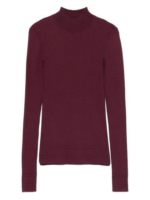 TWINSET ribbed-knit high-neck top - Red - zdjęcie produktu nr 1