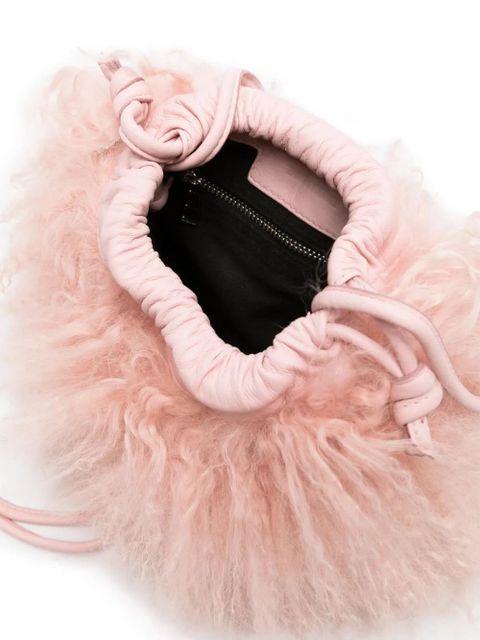 Zadig&Voltaire Rock To Go Frenzy shearling bucket bag - Pink