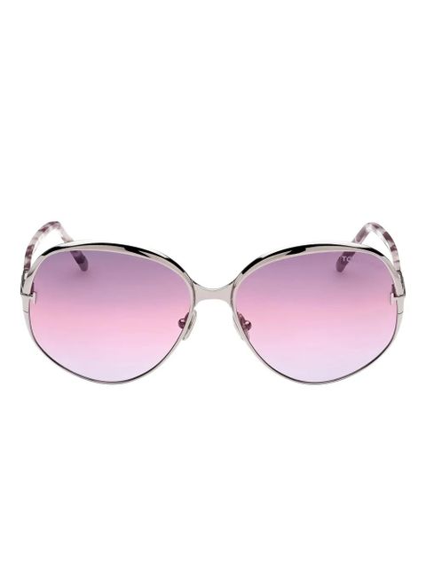 TOM FORD Eyewear round-frame sunglasses - Silver