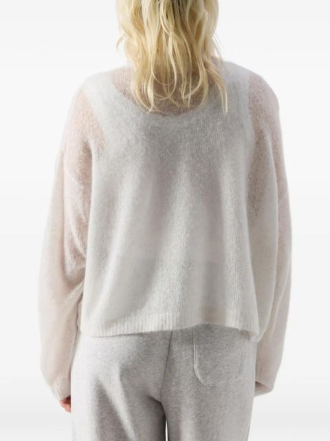American Vintage Bodyrow long-sleeved wool cardigan - Neutrals