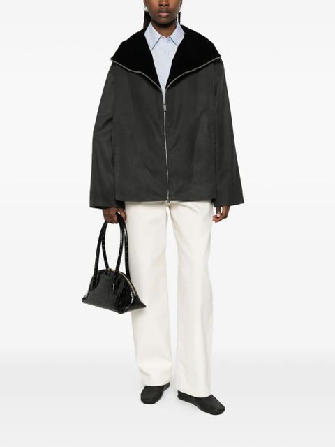 TOTEME zip-fastening long-sleeve jacket - Black - zdjęcie produktu nr 2