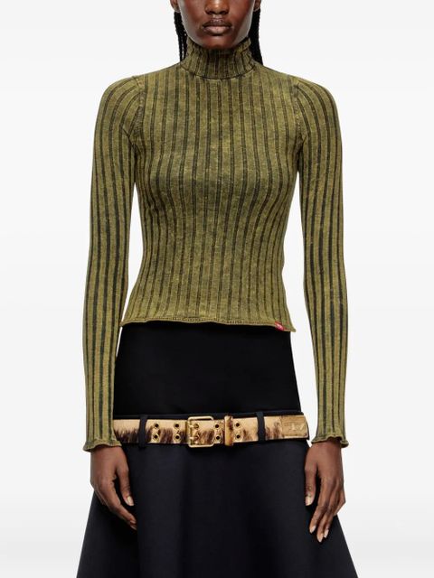 Diesel T-Clawa ribbed long-sleeve t-shirt - Green