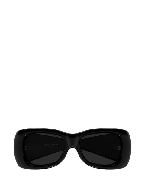 Saint Laurent Eyewear rectangle-frame sunglasses - Black - zdjęcie produktu nr 2
