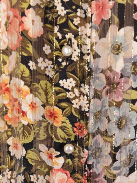 Valentino Garavani floral-print long-sleeved blouse - Pink