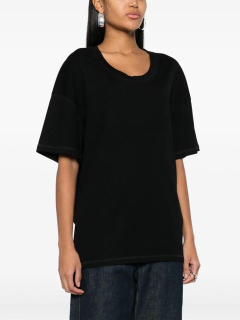 LEMAIRE drop-shoulder cotton T-shirt - Black