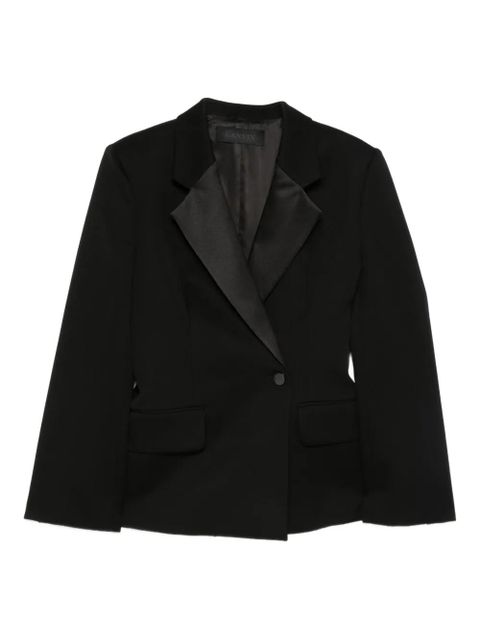 Lanvin notched-lapel blazer - Black - zdjęcie produktu nr 1