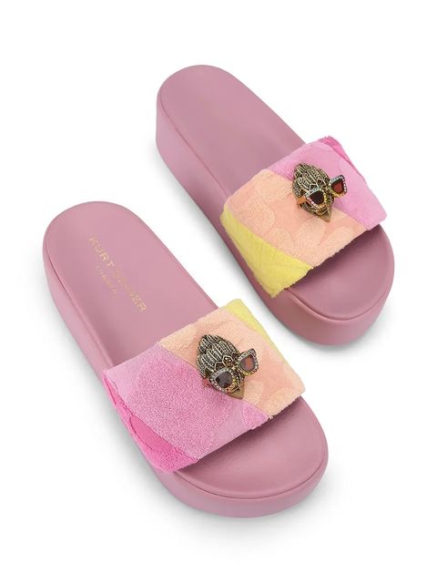 Kurt Geiger London klapki na platformie damskie Meena Eagle Platform - zdjęcie produktu nr 1