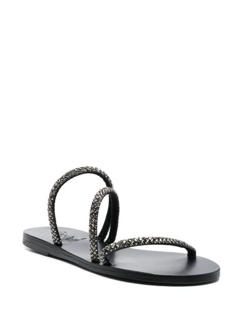Ancient Greek Sandals Polytimi crystal-embellished sandals - Black - zdjęcie produktu nr 2