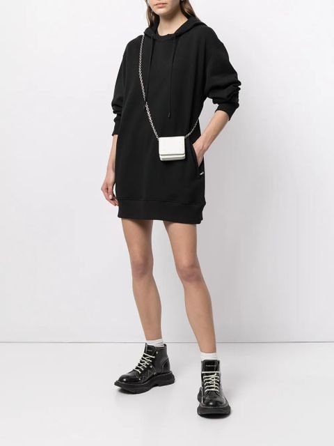 3.1 Phillip Lim drawstring-hood sweatshirt dress - Black - zdjęcie produktu nr 2