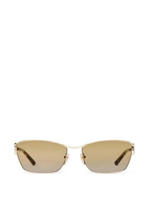 Gucci Eyewear rectangular-frame sunglasses - Gold - zdjęcie produktu nr 1