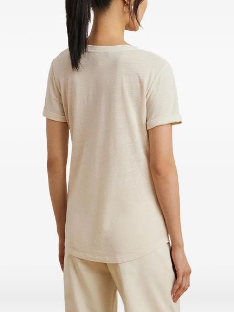 Lauren Ralph Lauren rolled-cuff T-shirt - Neutrals
