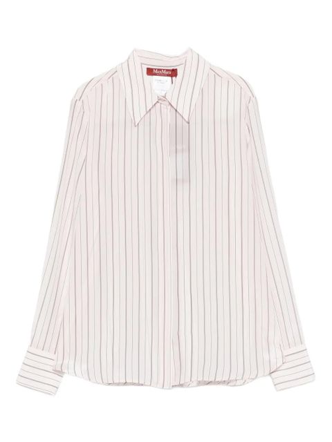 Max Mara Flirt striped long-sleeved shirt - White - zdjęcie produktu nr 1