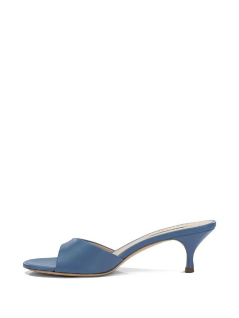 Casadei leather kitten-heel pumps - Blue