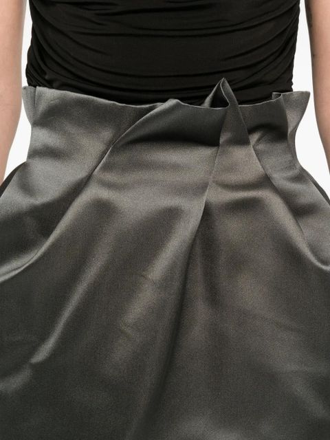 Magda Butrym gathered mini skirt - Grey