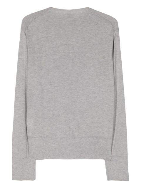 TOTEME crew-neck mélange jumper - Grey - zdjęcie produktu nr 2