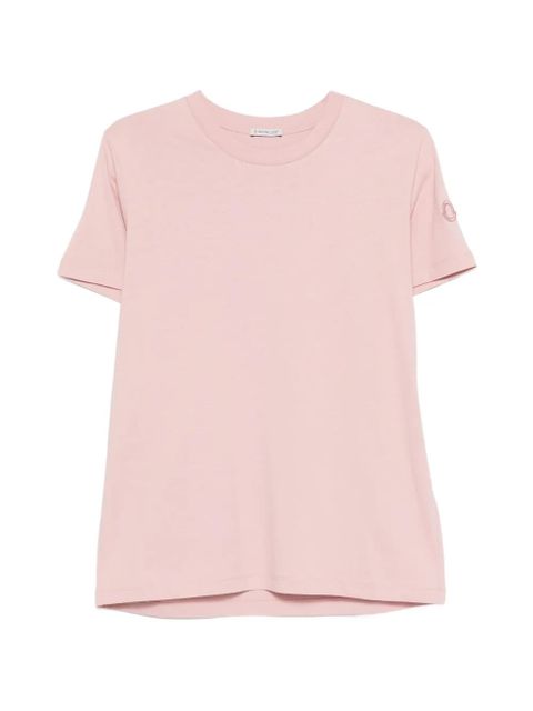 Moncler logo-patch T-shirt - Pink - zdjęcie produktu nr 1
