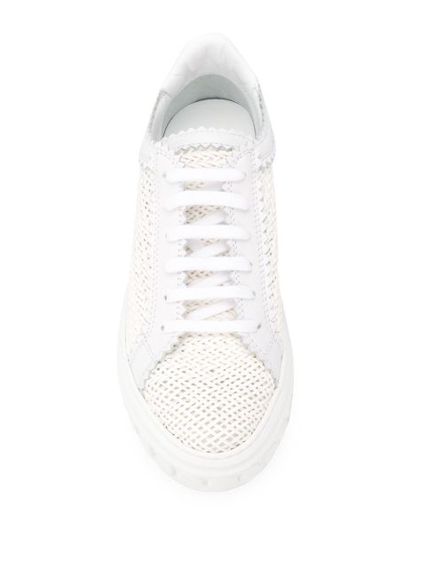 Casadei woven low-top sneakers - White