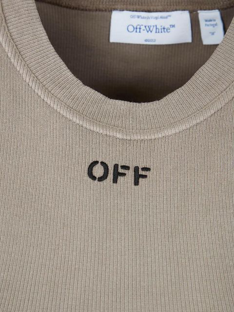 Off-White Kat ribbed top - Neutrals