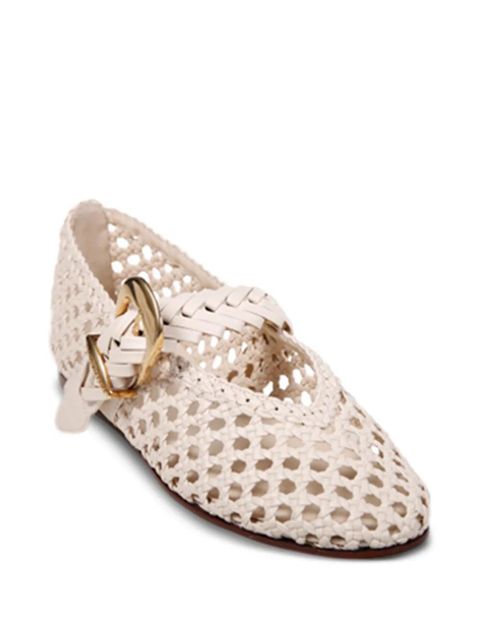 ZIMMERMANN Alchemy braided buckle ballet flats - Neutrals - zdjęcie produktu nr 2