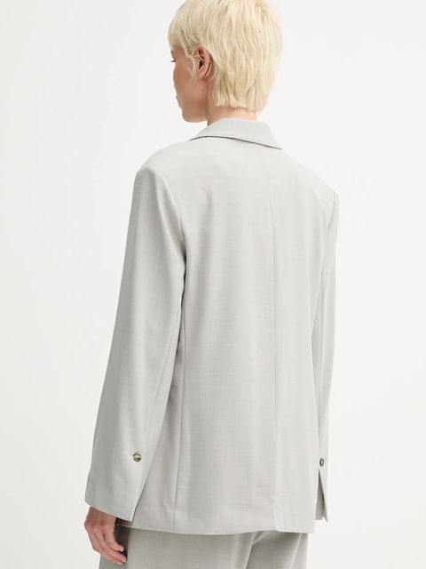 Day Birger et Mikkelsen marynarka wełniana Armand kolor szary jednorzędowa gładka DAY65243648