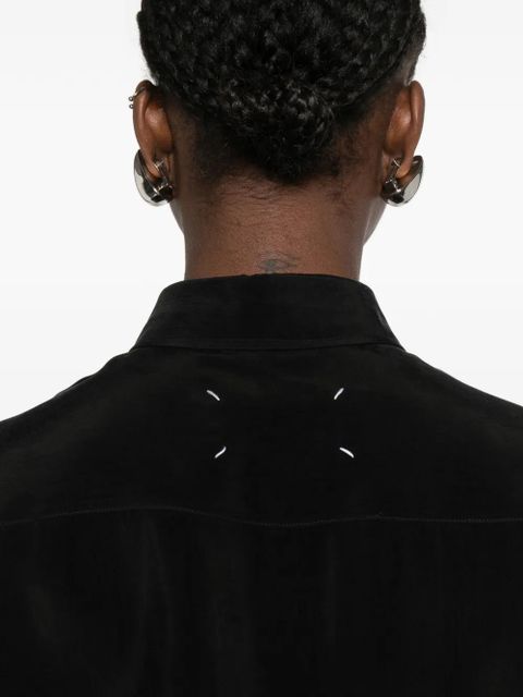 Maison Margiela frayed shirt - Black