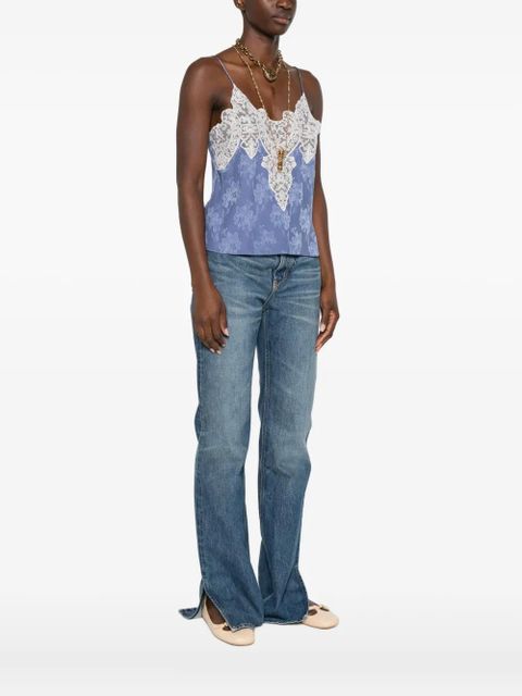 Chloé lace insert camisole - Purple