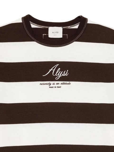 Alysi striped T-shirt - White