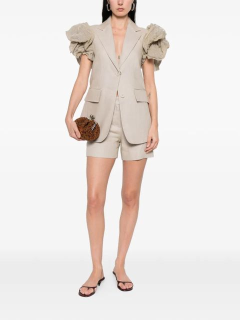 Max Mara Sabituro ruffle sleeve gilet - Neutrals - zdjęcie produktu nr 2