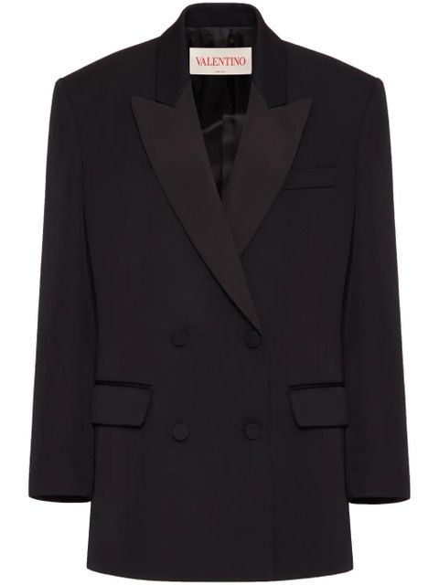 Valentino Garavani Grisaille double-breasted blazer - Black - zdjęcie produktu nr 1